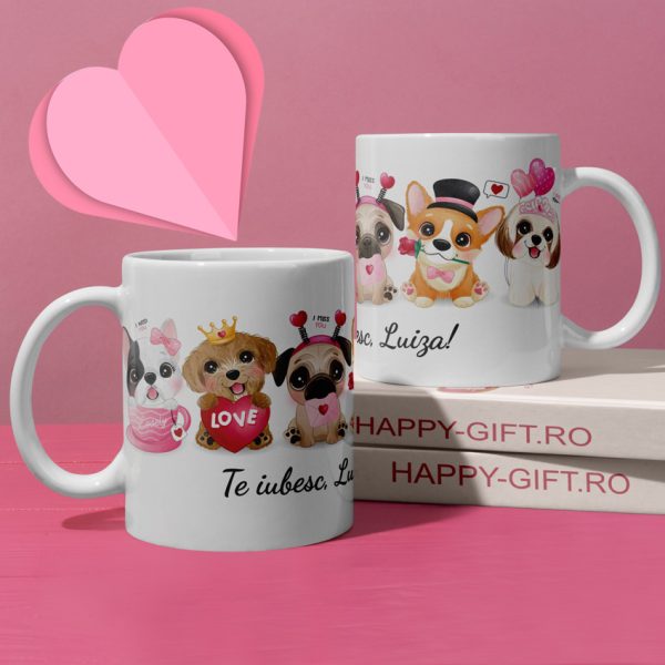 pilulă elice Două  Cani personalizate online cu pozele tale preferate - Happy Gift
